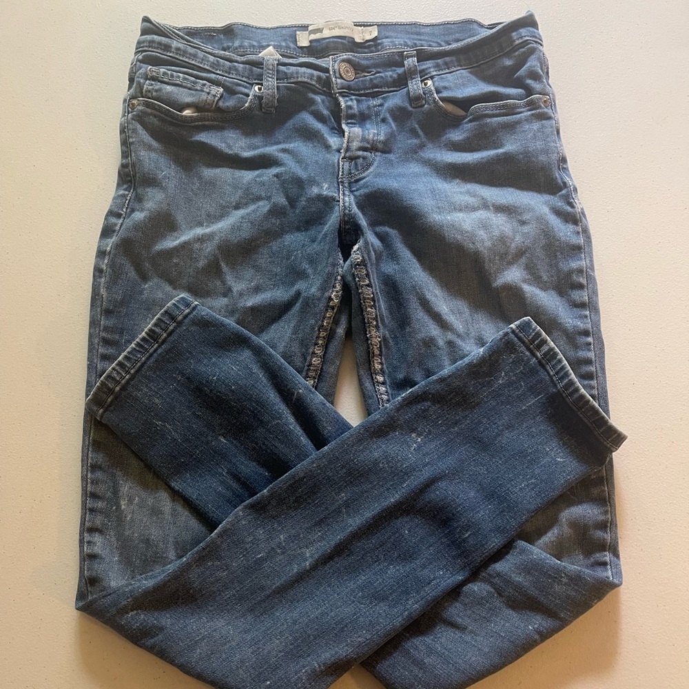 Womens Levi’s 524 skinny Jeans Distressed Pre Loved W28 L32